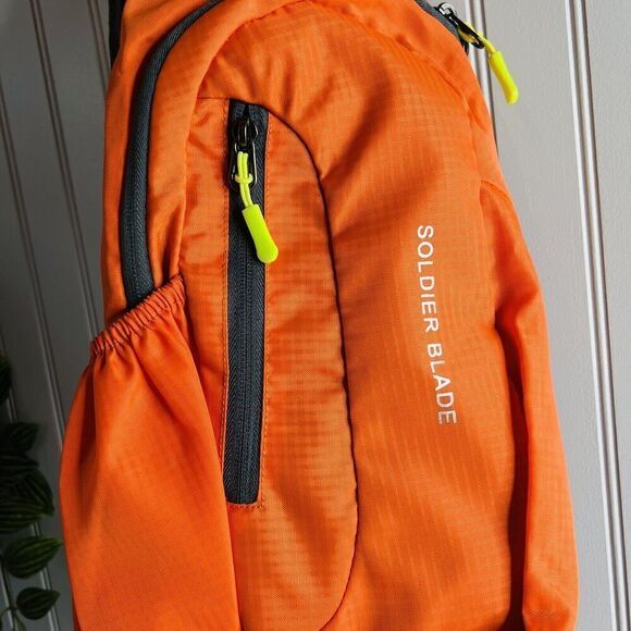 Soldier Blade Waterproof Sling Shoulder Bag Backpack Adjustable Strap Orange - Picture 2 of 7